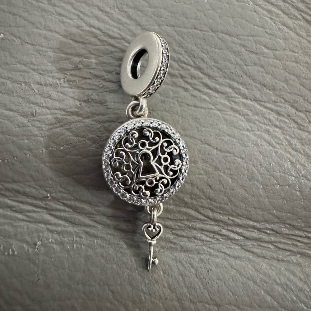 Pandora locket charm. Silver